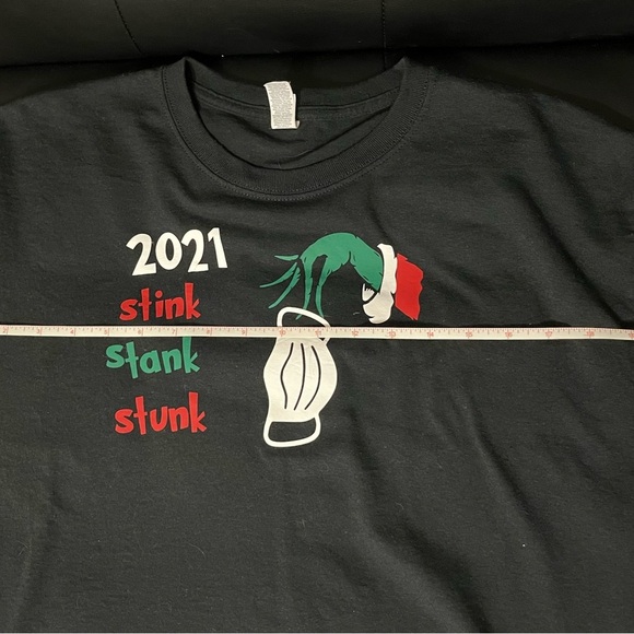 Jerzees Black Long Sleeve Shirt, Nostalgic 2021 Holiday - Picture 5 of 6